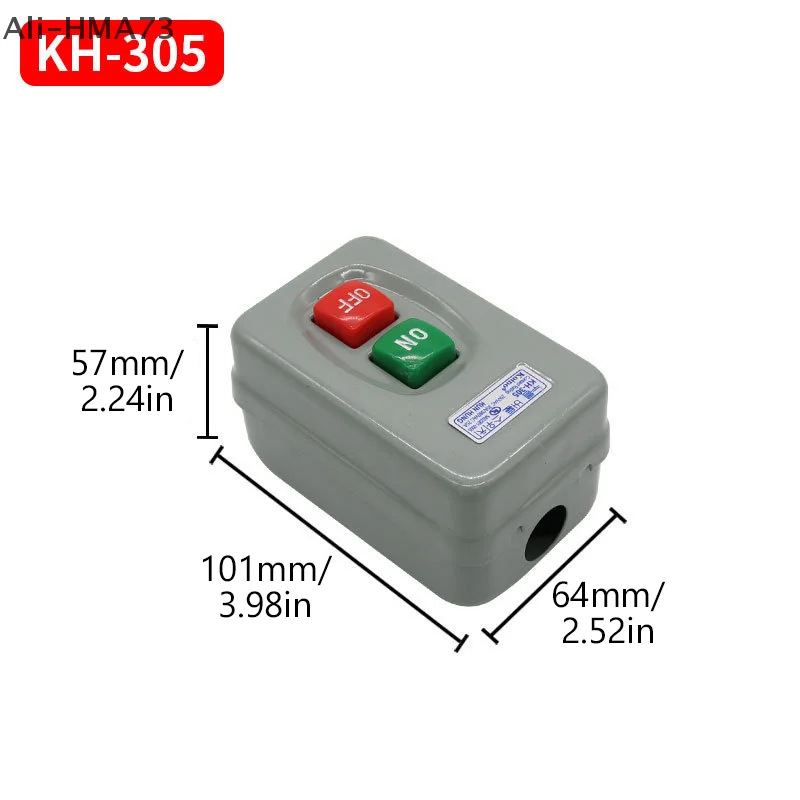 KH-305 Three-phase Single-phase Motor Start Button Switch 15A 30A Power Buckle Switch