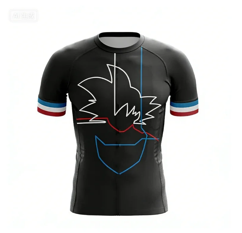 

Новая велосипедная майка Bandai Dragon Ball Goku Outline 2026 года для мужчин, подходит для повседневной носки и тренировок, в стиле Y2K