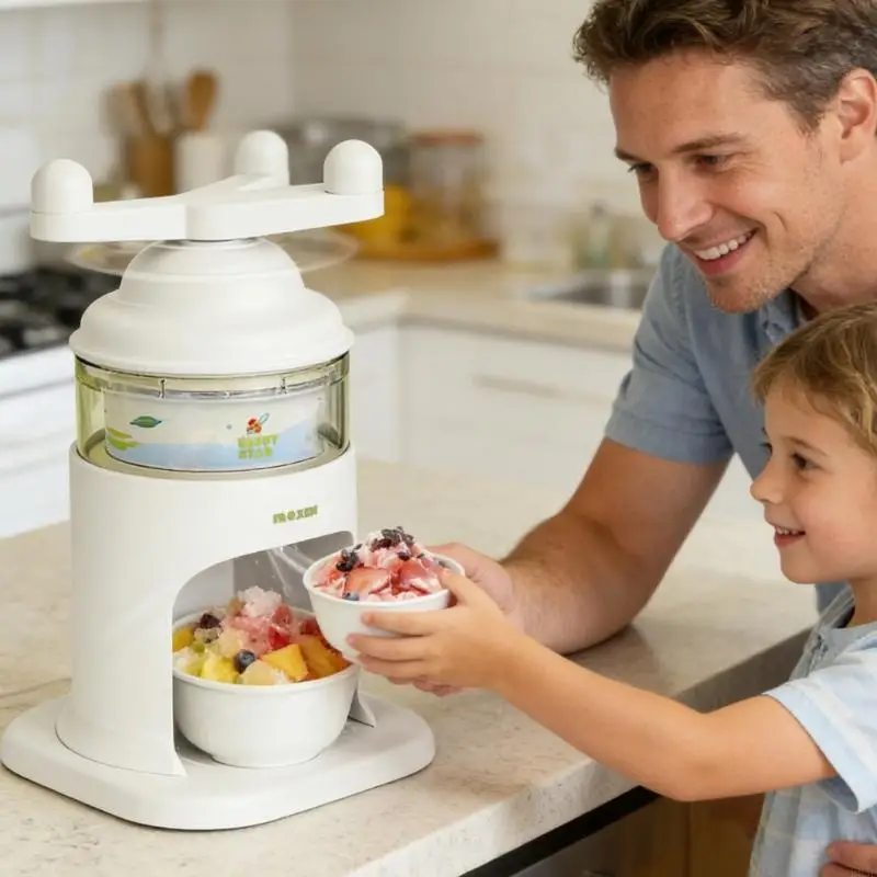 

Manual Ice Crusher For Smooth Shaved Ice And Slushies Ergonomic Ice Shaver For Small Kitchens And Outdoor Activity B03E