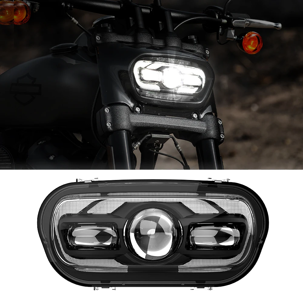 

Motorcycle Parts & Accessories LOYO Hight Quality Hi/lo Beam Led Headlights Motor Headlamp for Harley Fat Bob