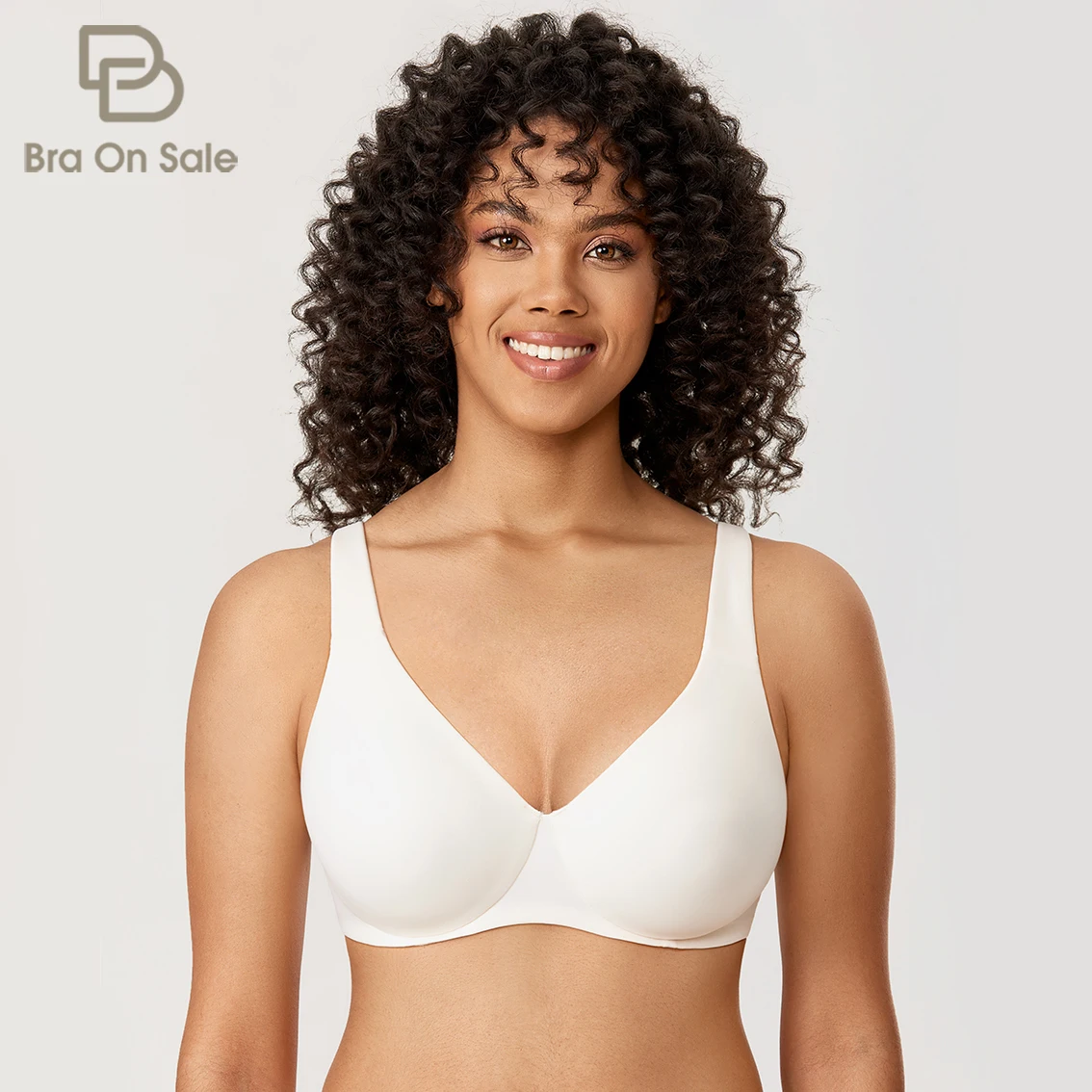 Women's Plus Size Minimizer Bra Full Coverage Smooth Unlined Underwire Support B C D DD E F G