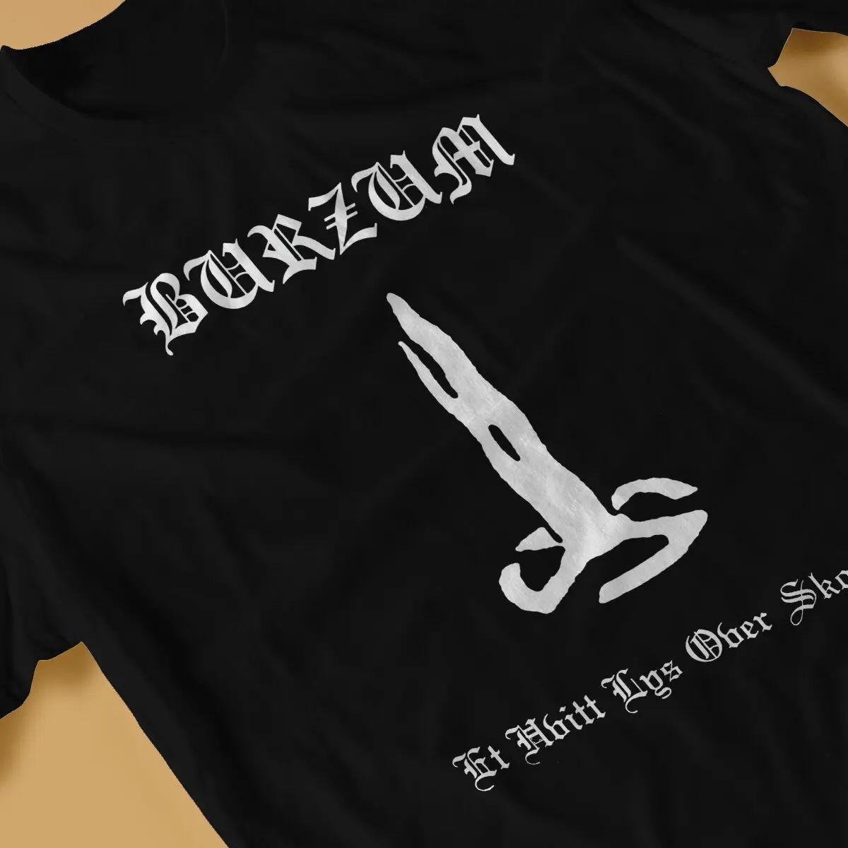 Men Metal Band T Shirts Burzum Pure Cotton Clothing Novelty Short Sleeve Crewneck Tee Shirt Graphic T-Shirt