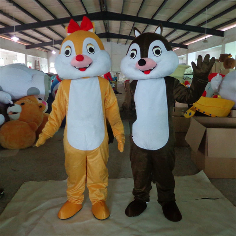 Couple Squirrel Mascot Costume Suits Cosplay Party Game Dress Advertising Promotion Carnival Halloween Xmas Easter Adults