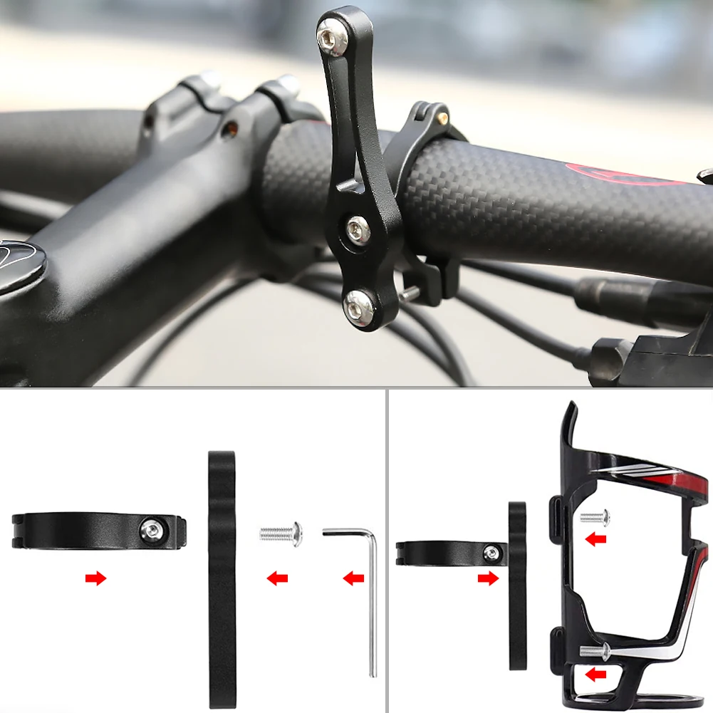 Fahrrad-Flaschenhalter-Adapter aus Aluminiumlegierung, Konvertierungs-Halterung für Fahrrad-Wasserflaschenhalter, Fahrrad-Zubehör – Detail 6