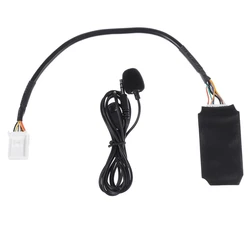 Car Radio Audio Adapter Bluetooth Aux Cable Microphone Handsfree Music Interface Disc Box For Toyota Reiz/Camry/Corolla