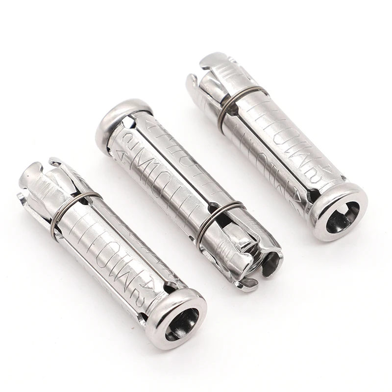 

5PCS M6 M8 M10 M12 304 316 Stainless Steel Inner Expansion Screw Four Piece Expansion Tube Bolt