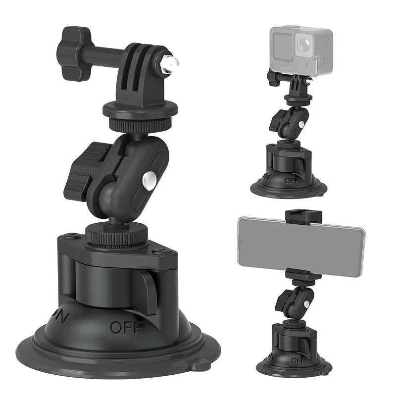 360° Adjustable Suction Cup Mount Holder for GoPro DJI Actio