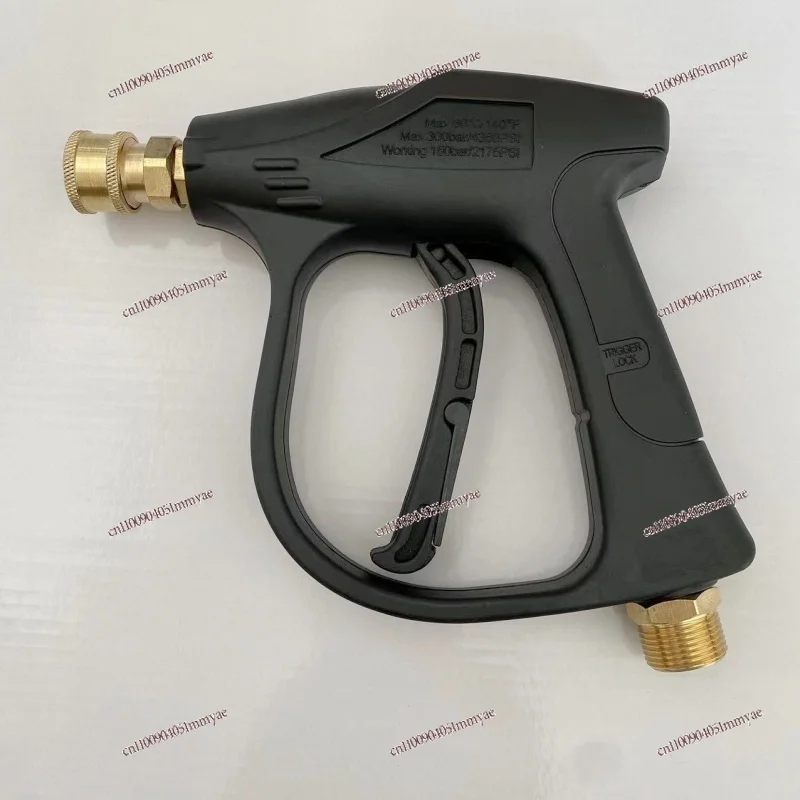 

High Pressure Cleaner, Pure Copper Spool High Pressure Short Gun Garden 1/4 Quick Connection Five-color Nozzle Short Gun