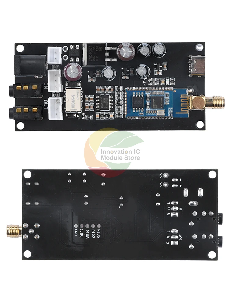 Imagem -04 - Bluetooth 5.1 Lossless Decoding Board Amplificador Modificado Audio Faça Você Mesmo Suporte Zero Noise Aptx Aptx-hd Pcm5102a Qcc3034