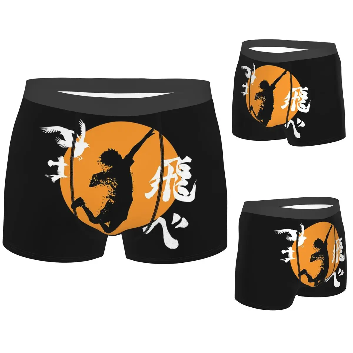 

Boxer Underpants Shorts Haikyuu Karasuno Fly High Manga Anime Panties Men's Comfortable Underwear for Homme Man Boyfriend Gift
