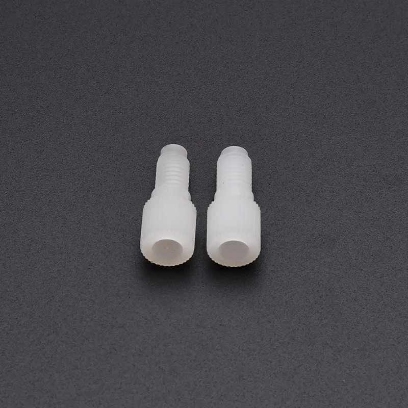 PP  PTFE Plastic Joint Plug Thread 1 / 4-28UNF, M6 Prevents Fluid Flow