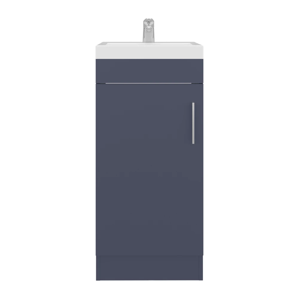 

Vanity 32.6" H, 1 Door, 1 Shelf, Alby Blue - Bathroom bathroom cabinet bathroom sink cabinet