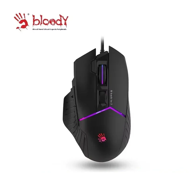 A4tech Bloody W95MAX Mouse Wired 8 Programming Key 12000DPI RGB Laptop Accessories Pc Customized E-sports Gamer Gaming Mouse