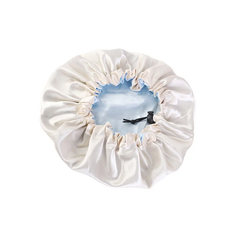 

Satin Toddler Breathable Kid Hat Kids Sleeping Elastic Double Layer for Summer