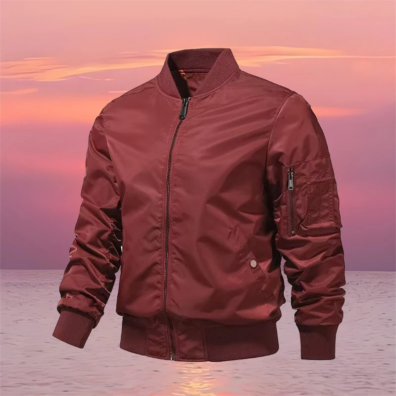 سترة MA1 Air Force Bomber، معطف عصري رفيع ومناسب للرجال، مناسب لـ M-5XL في الربيع والخريف #6