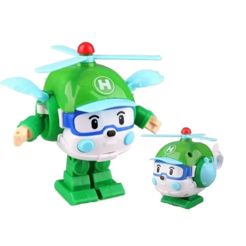 Cute Cartoon Anime Polis Robocar Robot Transformation Hand Deformation Car Model Anime Action Figure Cartoon Toy Gift