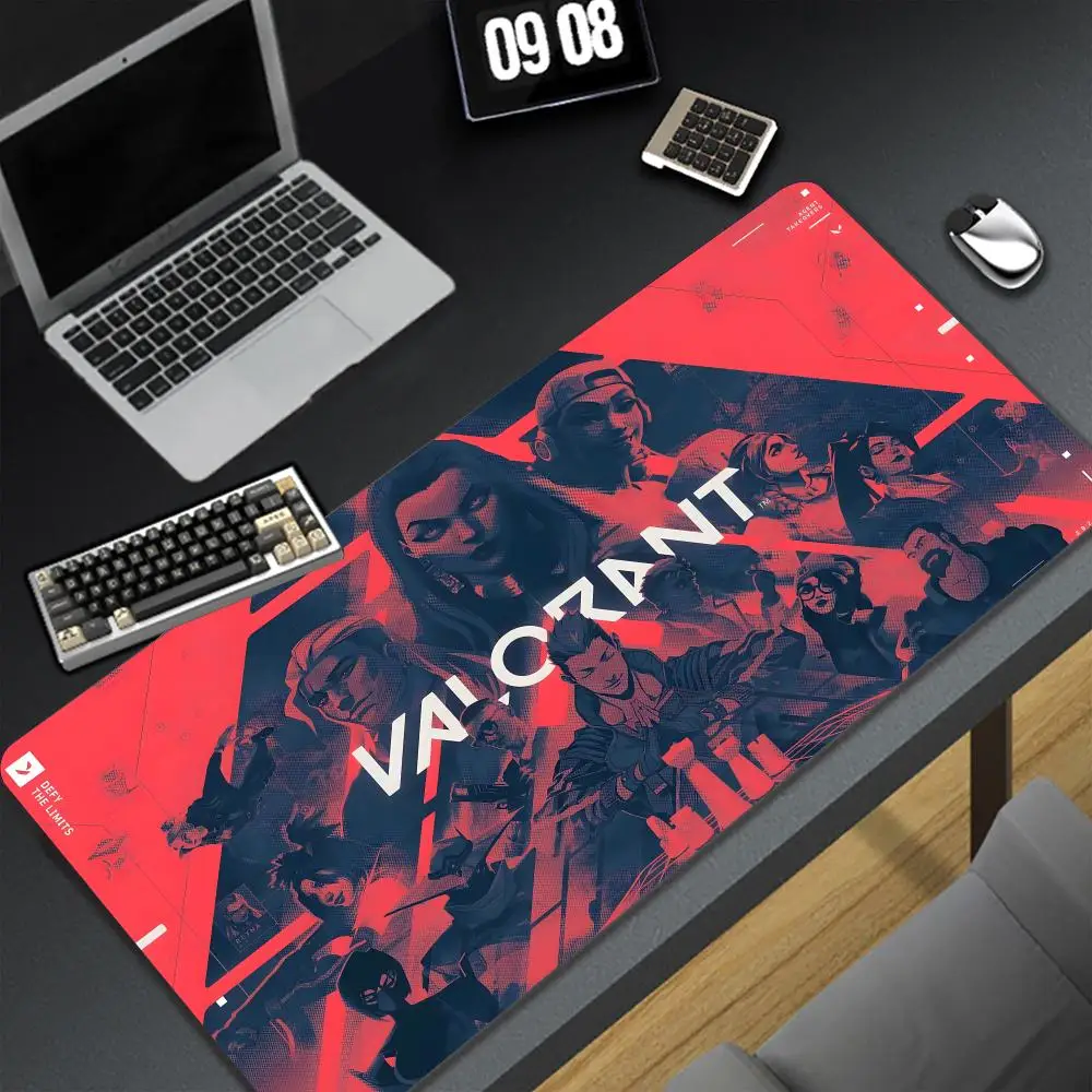 Hot ValorantS game Mouse Pad Ai Mobile Suit Gundams Mouse Pad Extra Large Thickened Boys E-Sports Keyboard Pad Laptop Desk Pad