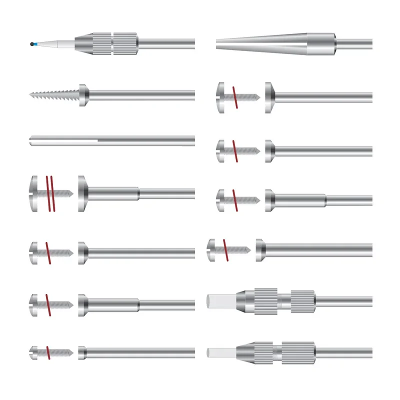 10pcs/set Mandrels Grinding Wheels Mandrels Stainless Reinforced Dentist Tools