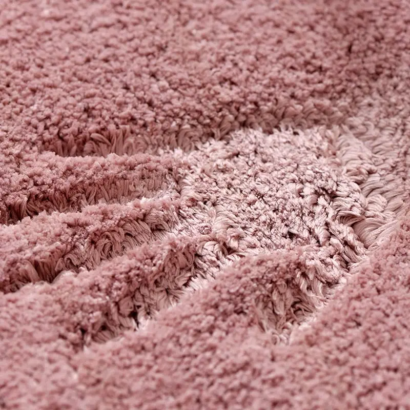 Modern Minimalist Solid Color Floor Mat, Square Long Plush, Thickened Absorbent Carpet, Bathroom Door Mat, Non Slip Mat image 3