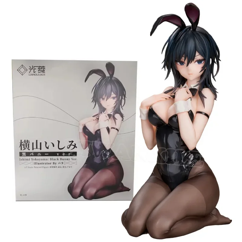 15cm Luminous Box Ishimi Yokoyama Black Bunny Girl Anime Figure Japanese Action Figure Hentaii Adult Sexy Model Doll Toys Gifts