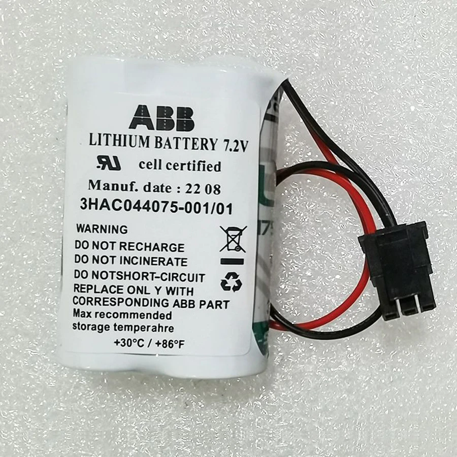 3HAC044075-001/01 7.2V SMB Robot Lithium Battery Pack