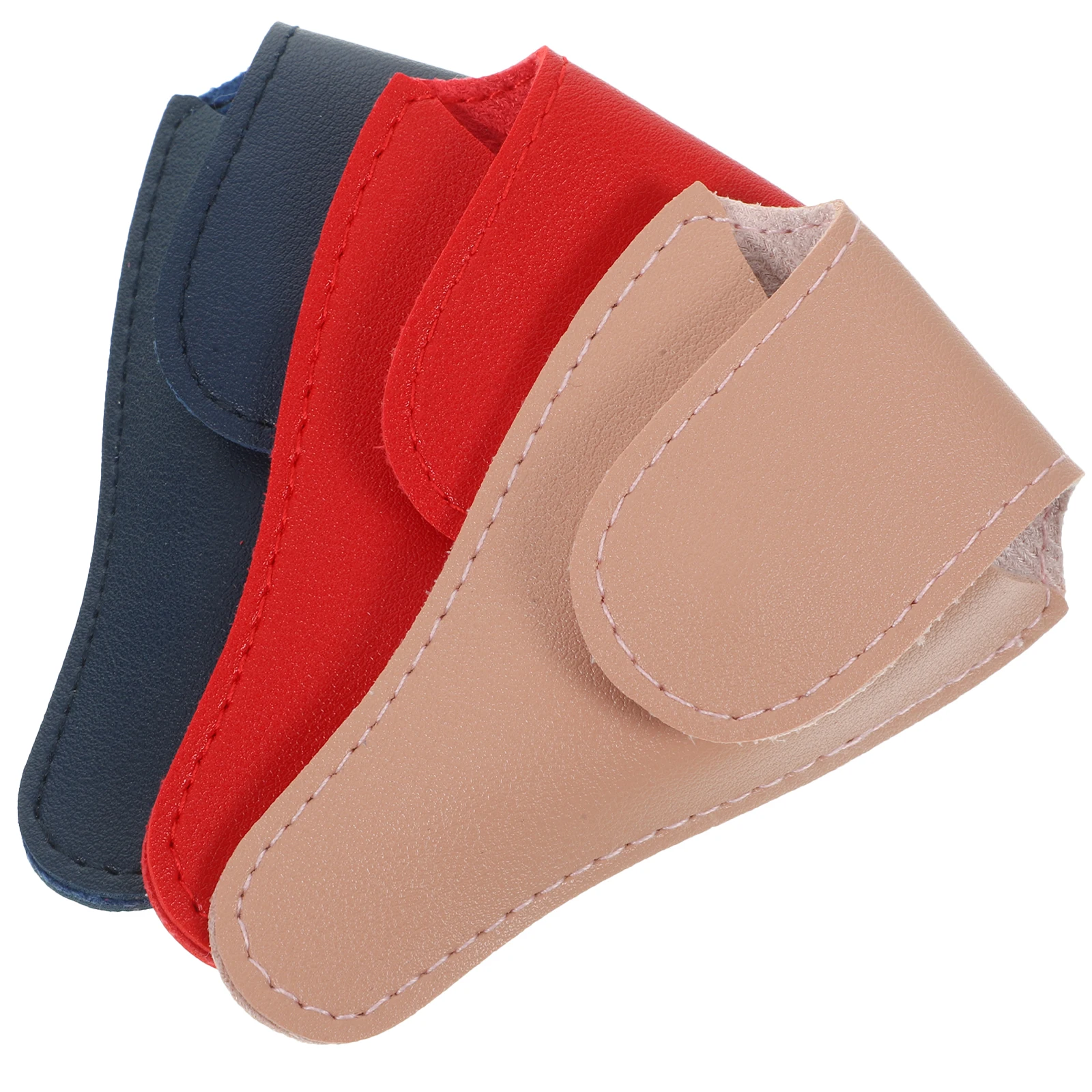 

3pcs Nail Scissor Protective Case Lightweight Clippers Toenail Cuticle Covers Storage Bags Grooming Shears Holder