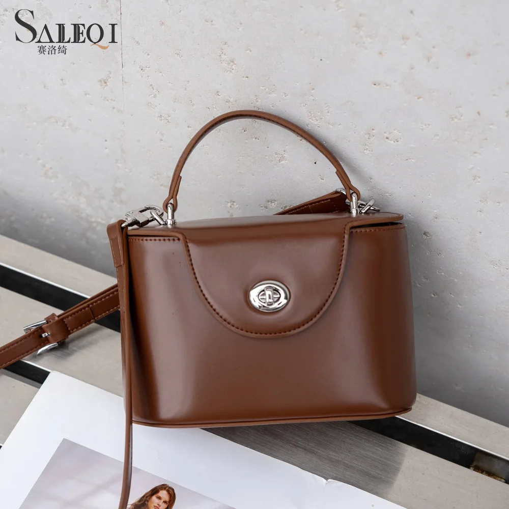 

Genuine Leather Women's Shoulder Crossbody Bags Luxury Designer Brand Ladies Cowhide Small Handbag for Woman High Quality New