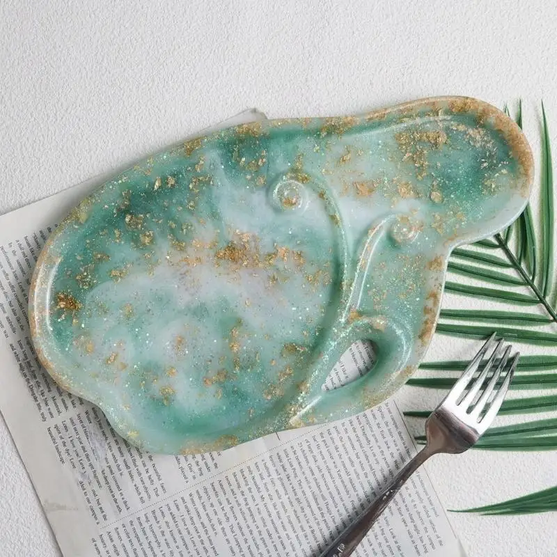 N2UE صينية تخزين قالب من السيليكون لتقوم بها بنفسك كريستال غير النظامية قالب صينية قوالب راتنجات الايبوكسي الجص الاسمنت ملموسة #2