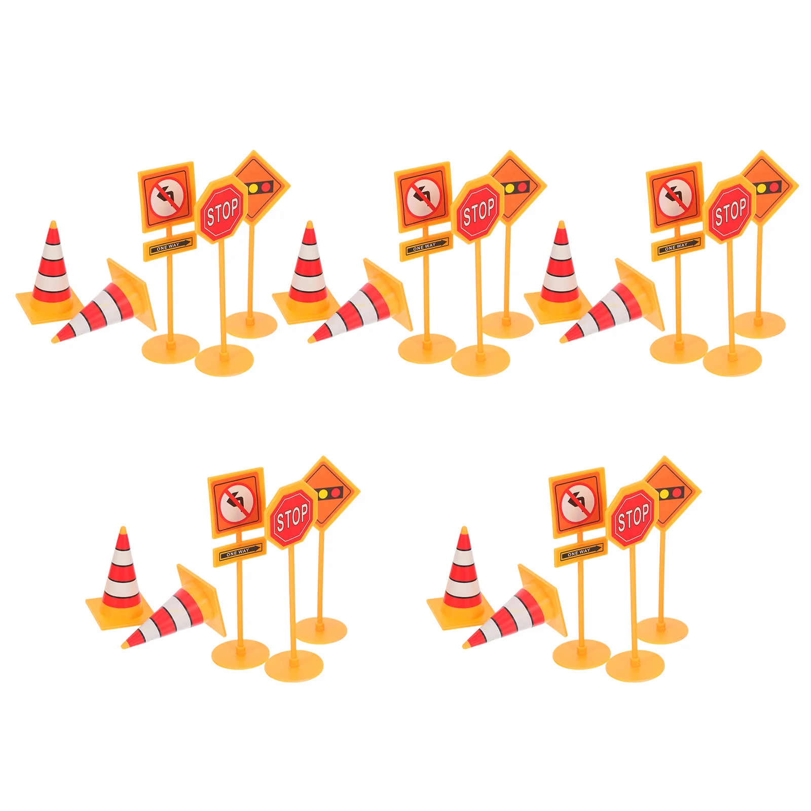 

25Pcs Road Sign Cake Toppers Creative Traffic Roadblock Cake Picks Party Decorations Birthday Cupcake Picks Reusable DIY
