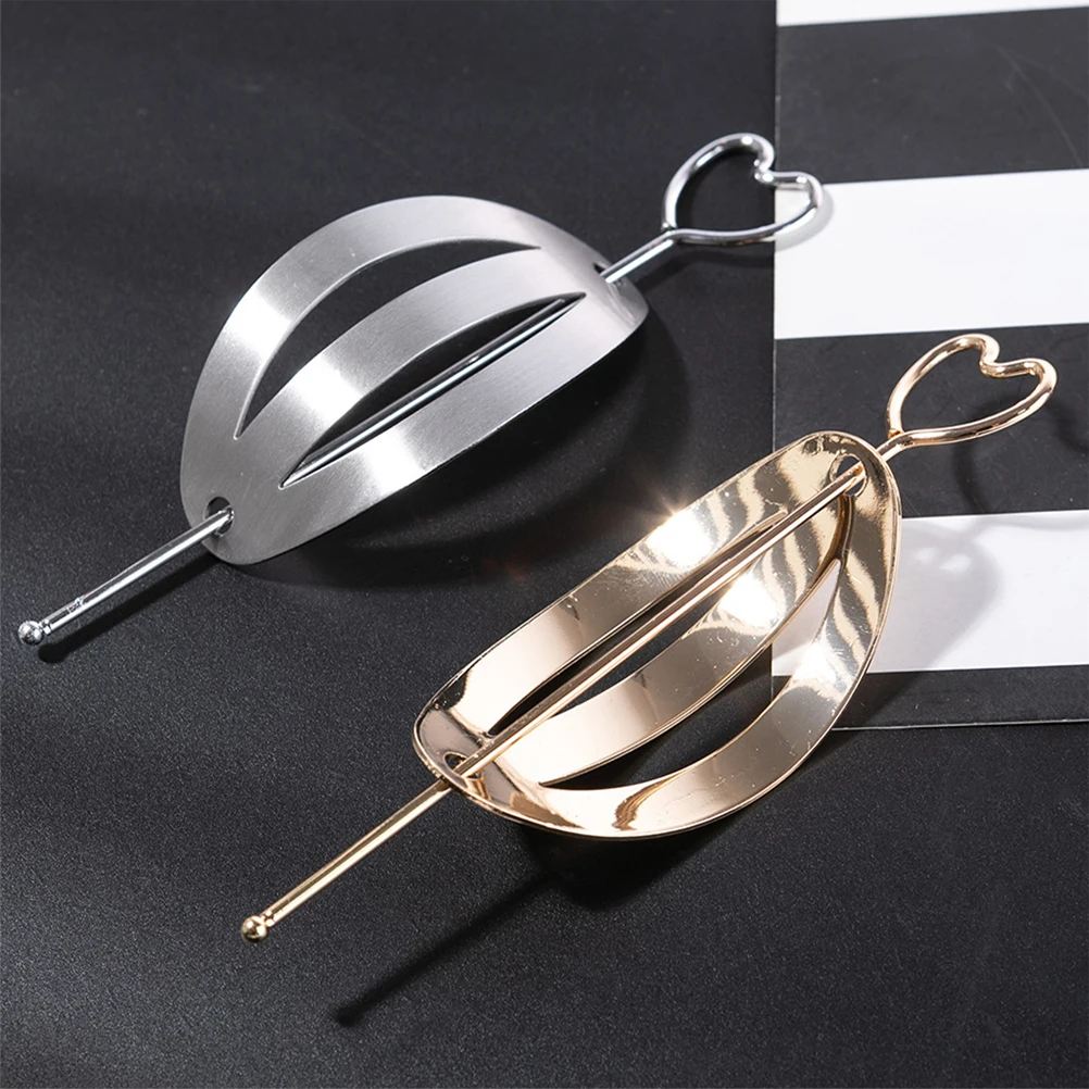 

4 Pcs Alloy Hair Sticks Pins for Buns Women Vintage Chignon Clips Bridal Wedding Accessories Stylish Bun Hairstyle Smooth Edges