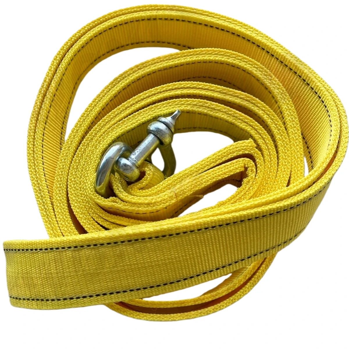 5M 8 Ton Car Tow Cable Heavy Duty Trailer Double Thick Traction Strap With Hook Rope For Vehicle Recovery Transportation Pile