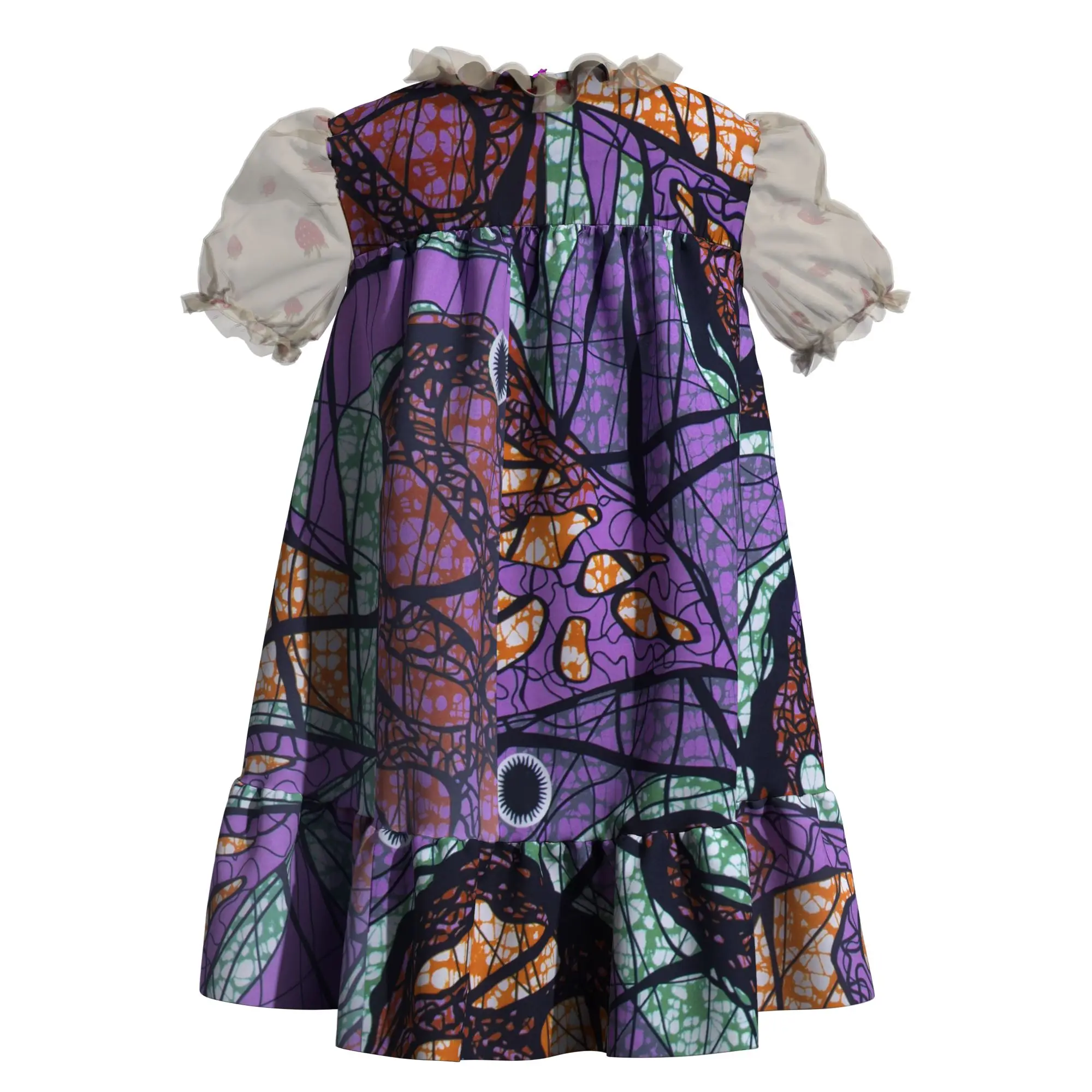 orientar-african-girls-dress-cotton-batik-print-party-daily-wear-sleeve-lace-trim-elegant-collar-kids-outfit-wyt853