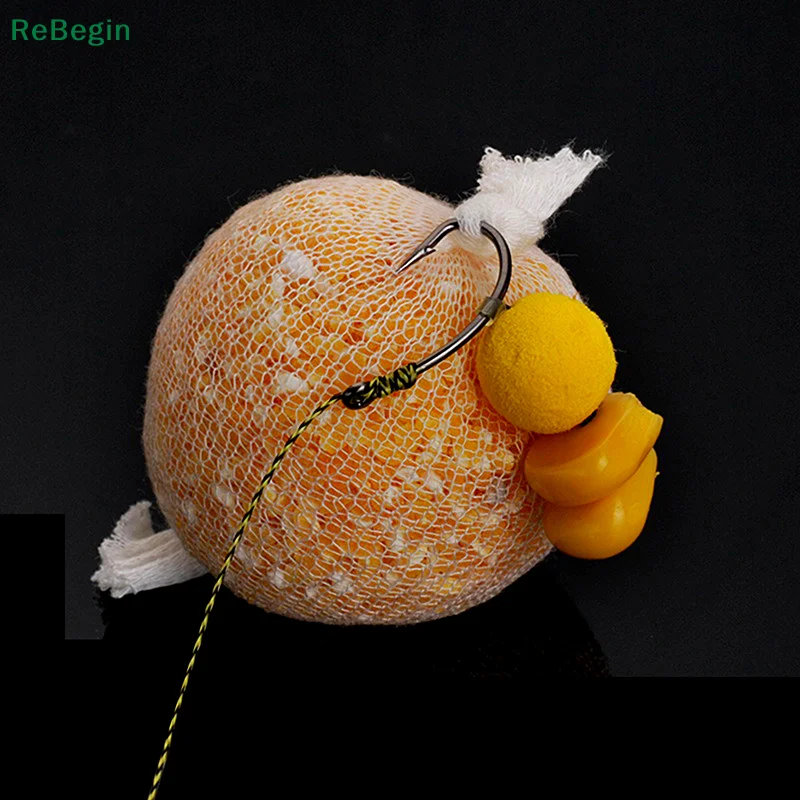 1Pc Fishing Feeder PVA Water Dissolving Narrow Mesh Tube Net Carp Lures Refill Plunger Bar Tackle Carp Fishing Feeder