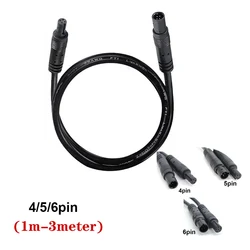 1-5M 4 5 6 pin core Male to Female Cord Car Rear View vehicle DVR Camera Extension connector Cable cord HD Monitor Camera Wire