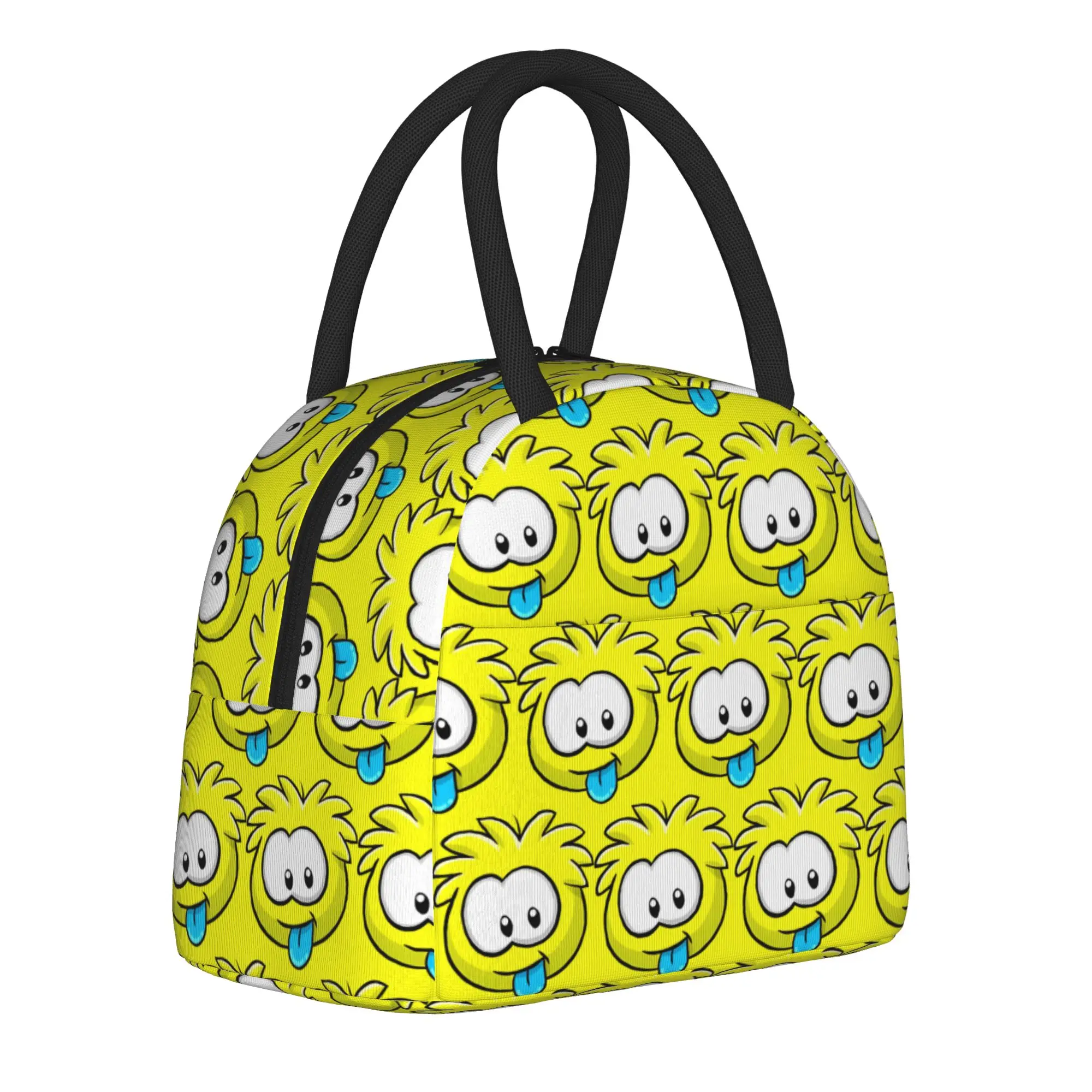 Club Penguin Yellow Puffle Insulated Lunch Bags Leakproof  Reusable Thermal Bag Tote Lunch Box Beach  Picnic Food Bag