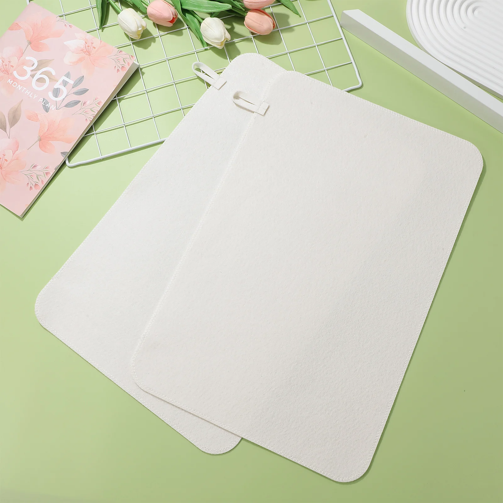 

2pcs Thickened Sauna Mat Soft Felt Cushion Portable Shower Spa Heat Insulation Waterproof Bench Protector Pad Steam Room