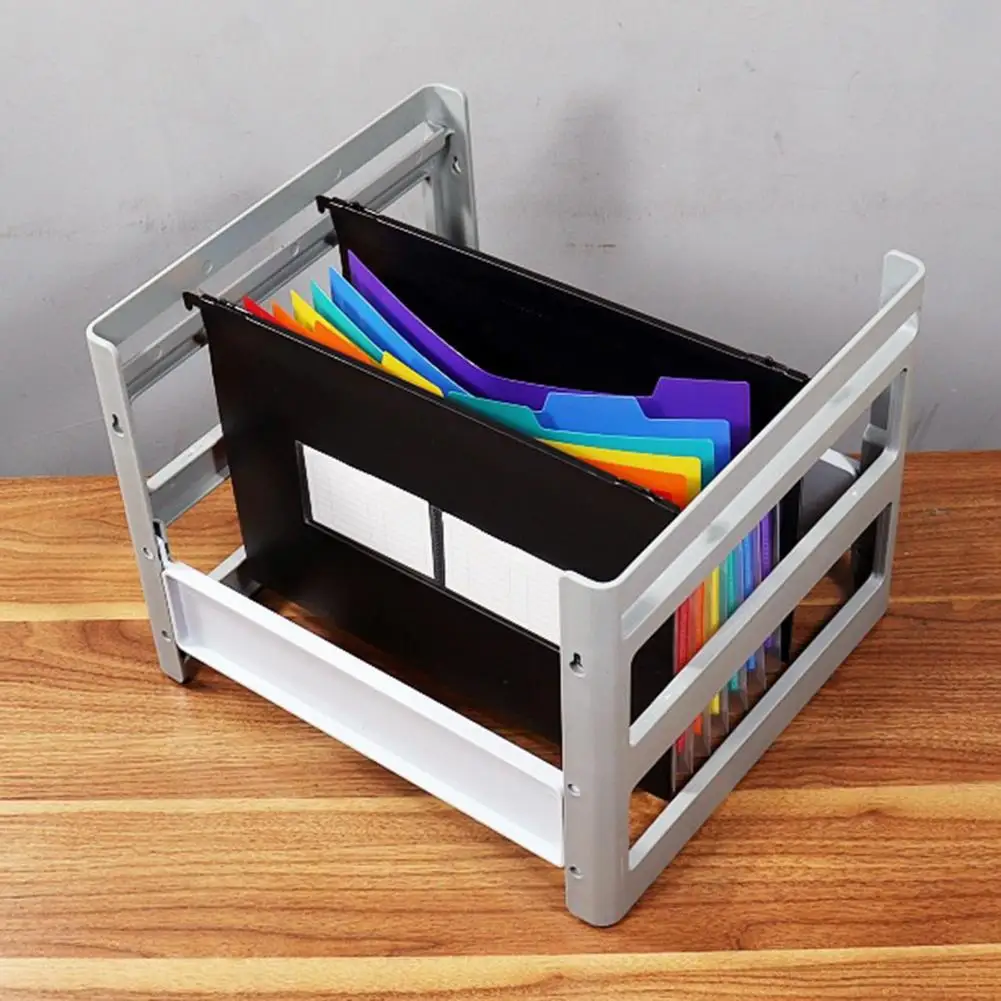 A4 Expandindo Pasta De Arquivo Pendurado, Grande Capacidade, Organizador De Arquivo, Armazenamento De Documentos, Titular, Desktop, Material De Escritório