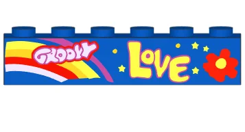 10pcs Building block part 3009 printing part with interchangeable base color, customized pattern, taxi letter pattern