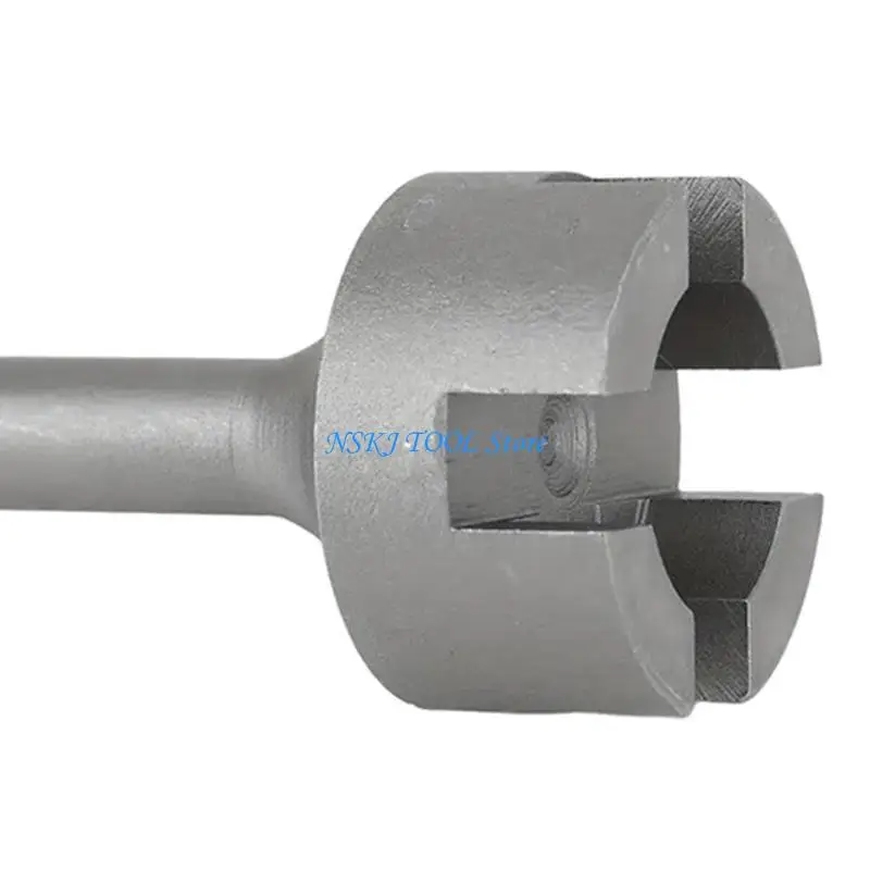 

L8RC Ground Rod Driver Square Crosses Pile Ground Rod Adapter Bit Alloys Steel Drill Bit Driver for Hammer Drill Enduring