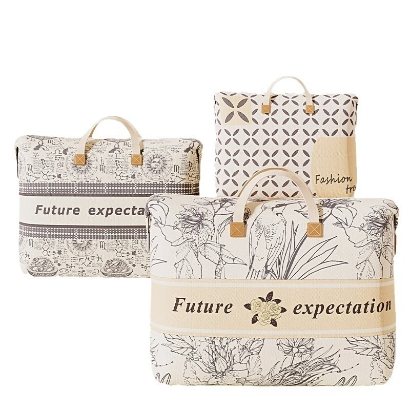 حقيبة تخزين اللحاف ذات سعة كبيرة للاستخدام المنزلي، مقاومة للماء والرطوبة، حقيبة تعبئة متحركة، منظم الأمتعة