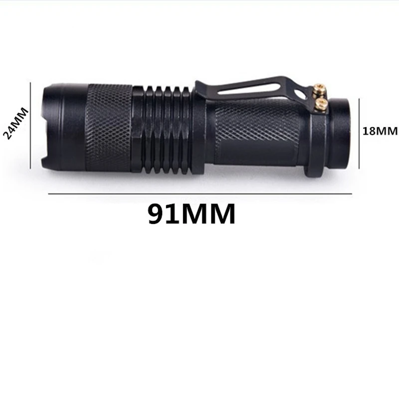 395nm Ultraviolet LED UV Flashlight Ultraviolet Torch With Zoom Function Mini UV Black Light Pet Urine Stains Detector