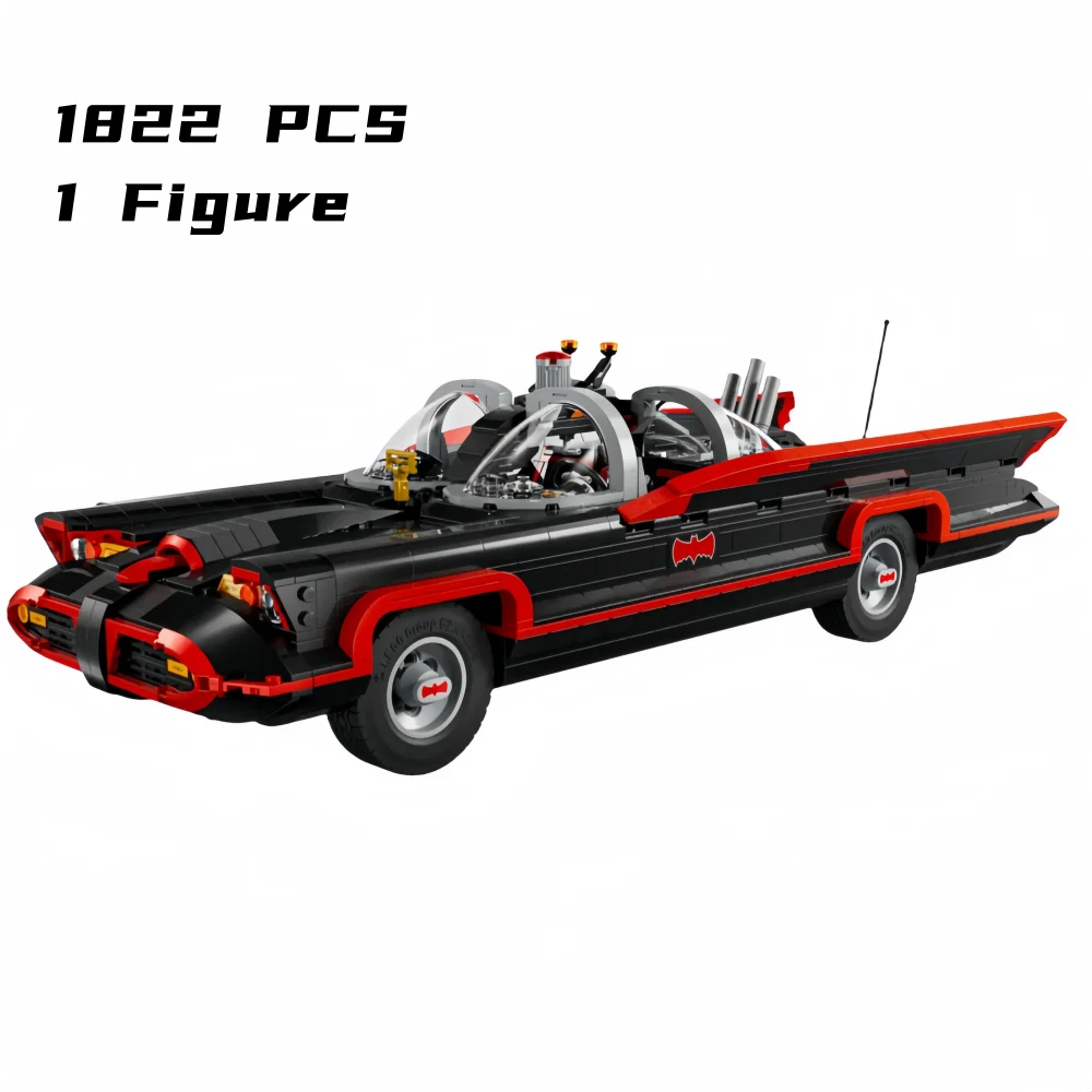 1822Pcs The Classic Tv Series Batmobile Vehicles Model Bricks 76328 Building Blocks Super Car Sets Adults Toys Christmas Gifts