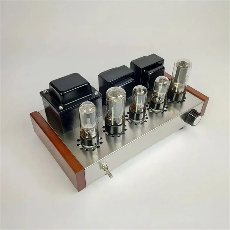 Latest Upgrade/Home Audio Tube Amplifier 5Z4P 6H8C 6P3P Stainless Steel Output 8W*2/Finished Product