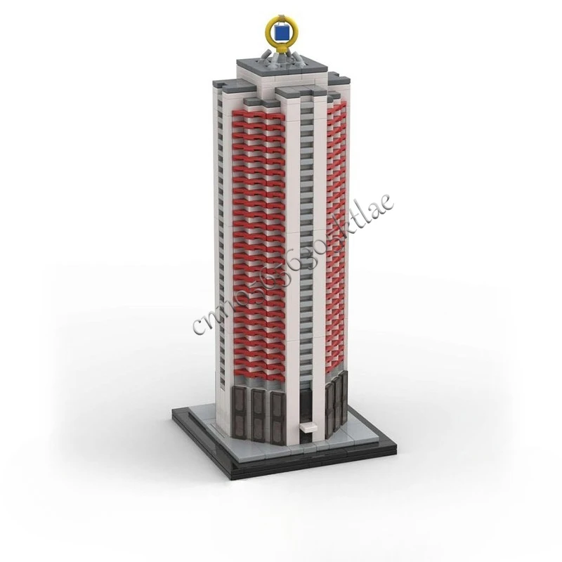 1225 PCS MOC Creative City Street View Modular Skyscraper Model Architecture Building Block Diy Kids Assembly Bricks Toys Gifts