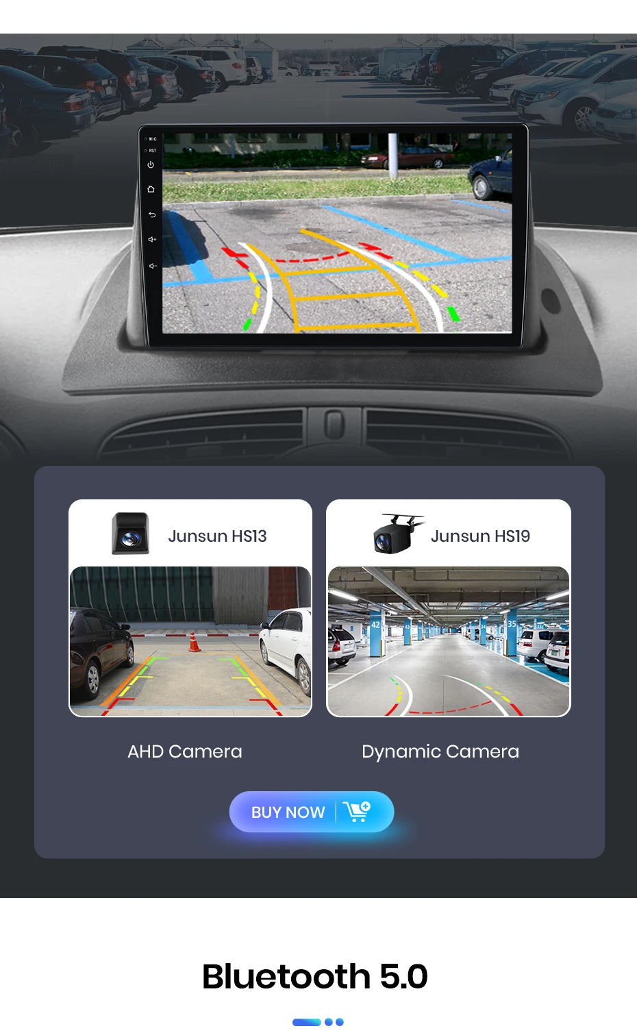 Junsun Autoradio für Renault Kangoo 2008 2009 2010 2011-2018 CarPlay Android Auto FM RDS DSP BT GPS Navi SWC HD IPS Touchscreen Plug & Play Multimedia-Player Freisprecheinrichtung Original-Autostil-Haupteinheit – Detail 14