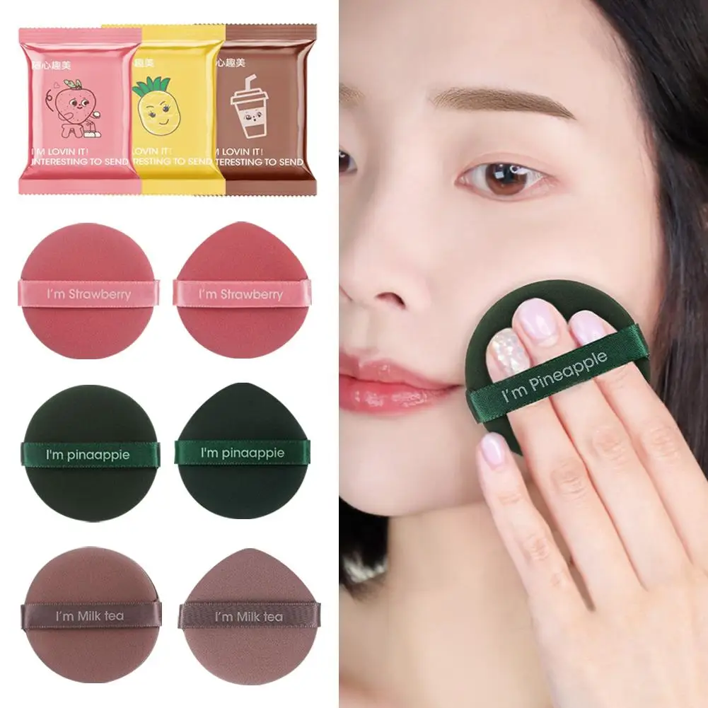 1 Pcs Color Random Makeup Puff Wet and Dry BB Cream Puff Isolation Tool Sponge Cushion Round Makeup Air Soft Foundation Dro K0S0