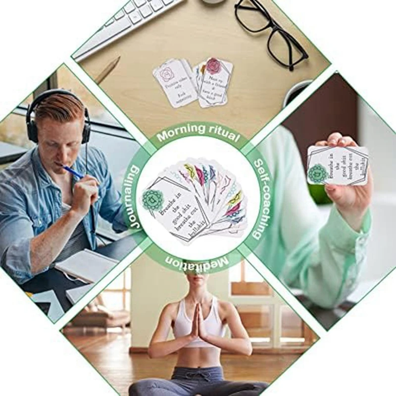 

Latest Funny Affirmation Card Gift, 64 Pcs Sweary Affirmation Cards, My Little Bag Of Sweary Affirmations Durable 8 X 5Cm