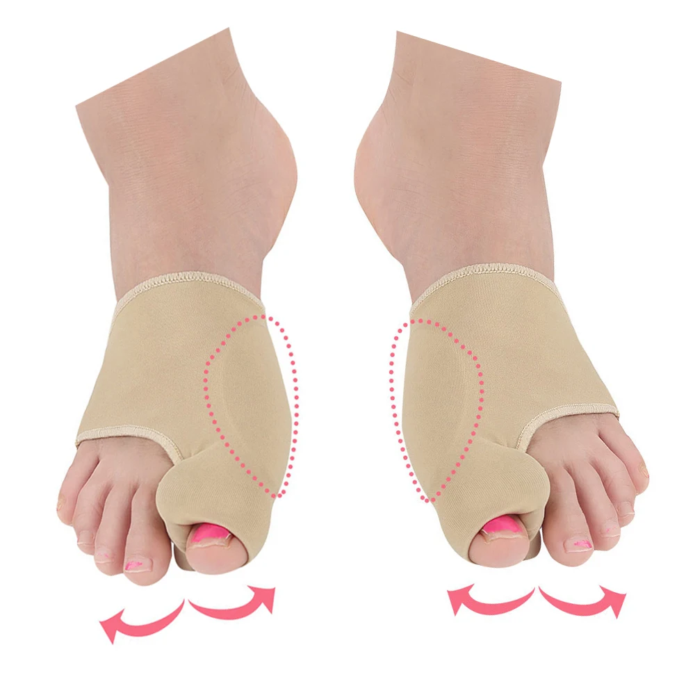 2pcs Big Bone Toe Bunion Splint Straightener Corrector Foot Pedicure Sock For Hallux Valgus Feet Care Protector Foot Care Tools