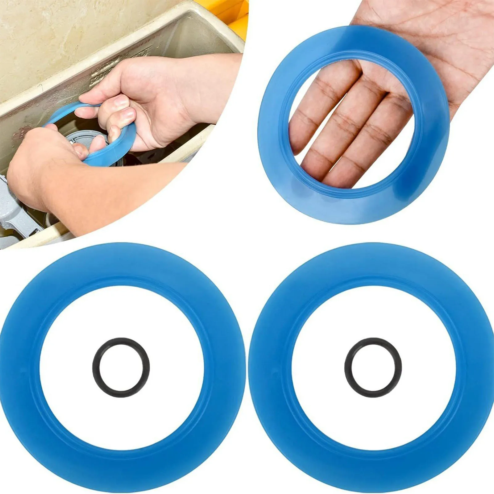 Toilet Flush Valve Seal Ring Silicone Rubber Water Saving Gasket for 4 Tank Titan 4 Models 7301111 0070A Durable