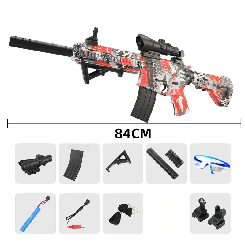 M416 Gel Ball Pistole Paintball Gewehr Scharfschützen Wasser Kugel Airsoft Replik Pistole elektrische Handbuch 2 Modi Spielzeug für Jungen Erwachsene cs Kampf